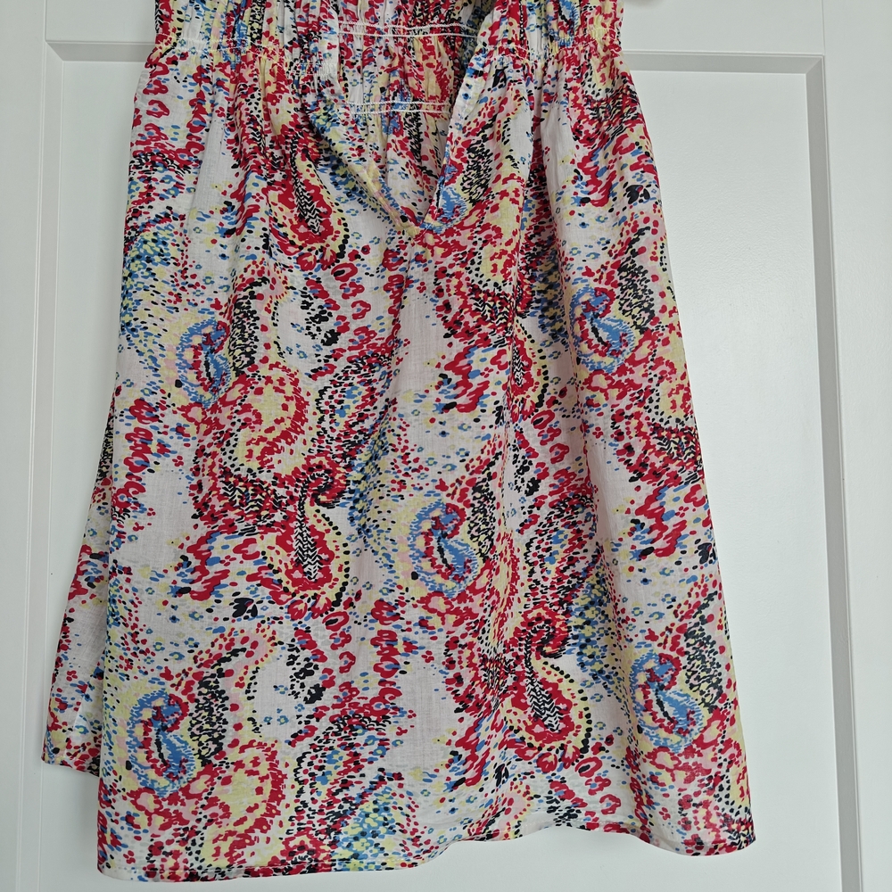 Joie Multicolor Abstract Print A-Line Top